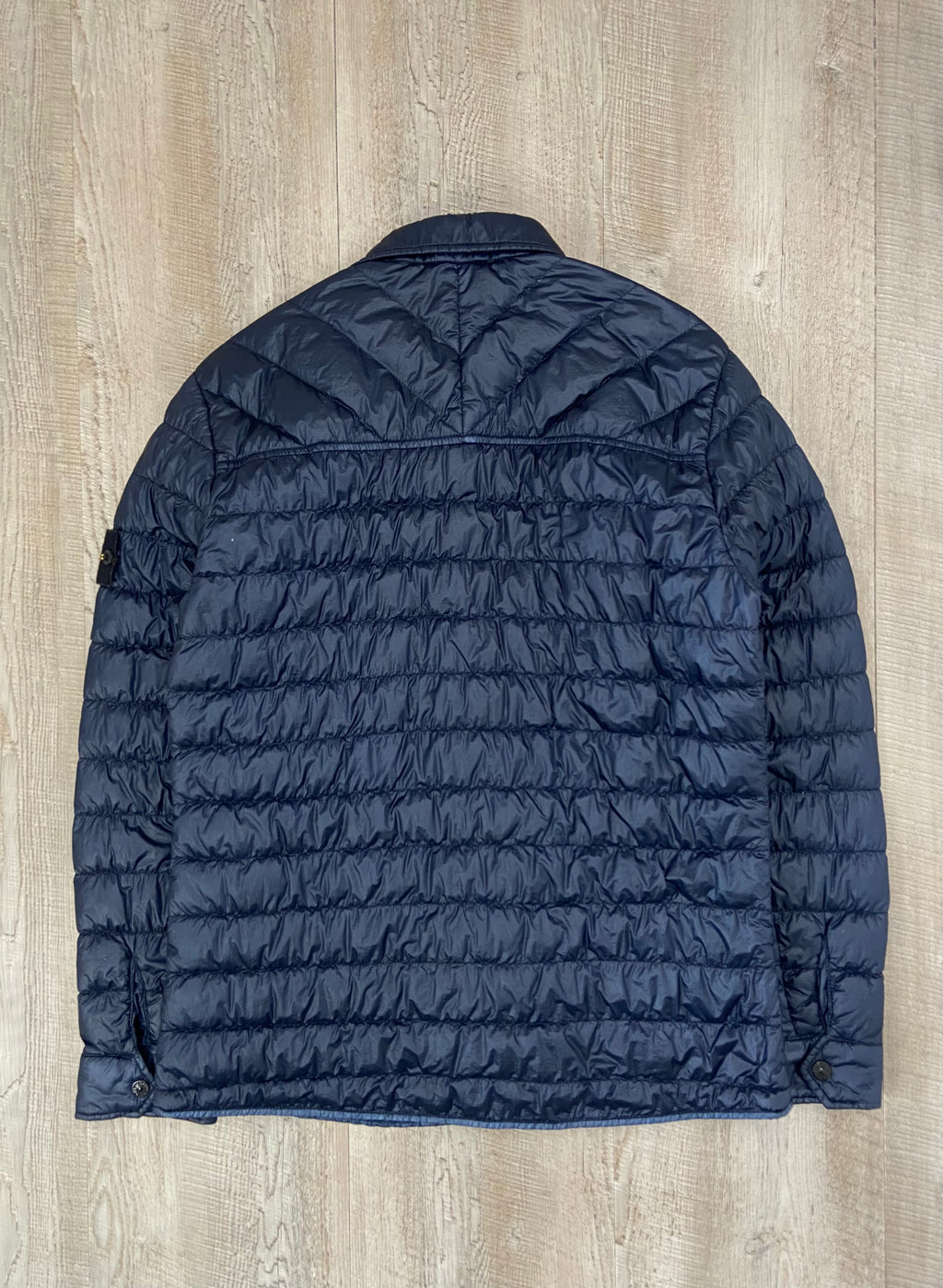 Stone Island Dyed Micro Yarn Down Overshirt - (L)