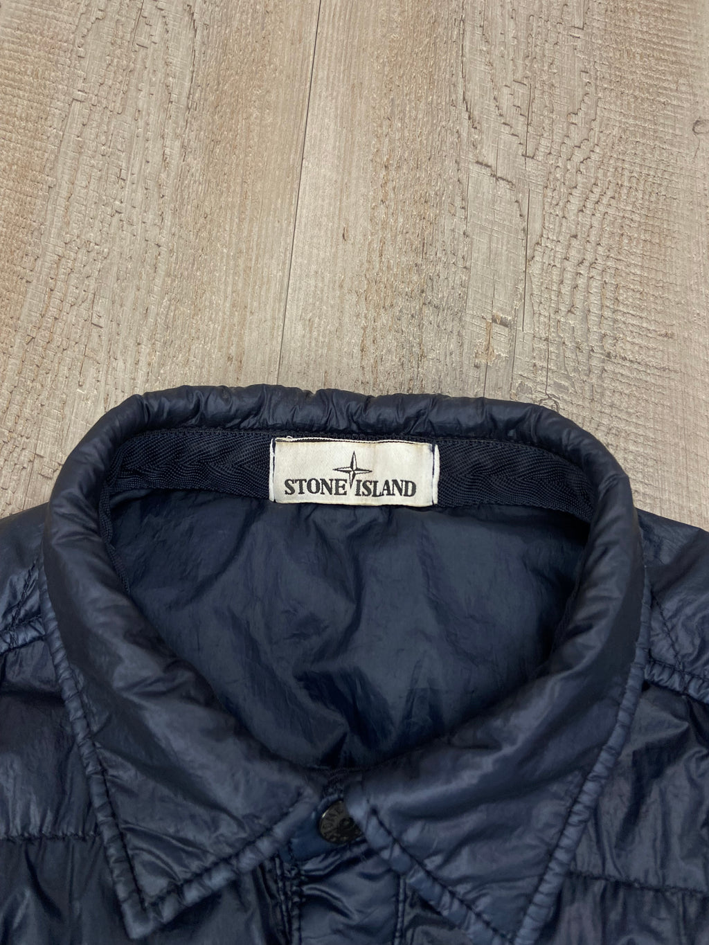 Stone Island Dyed Micro Yarn Down Overshirt - (L)
