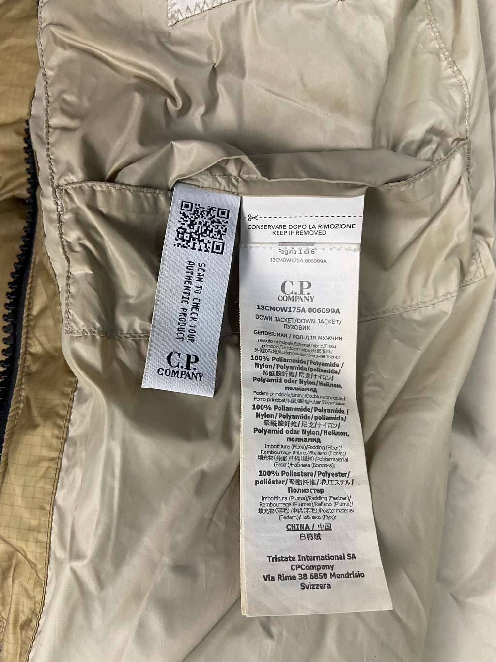 CP Company DD Shell Down Jacket - (L)