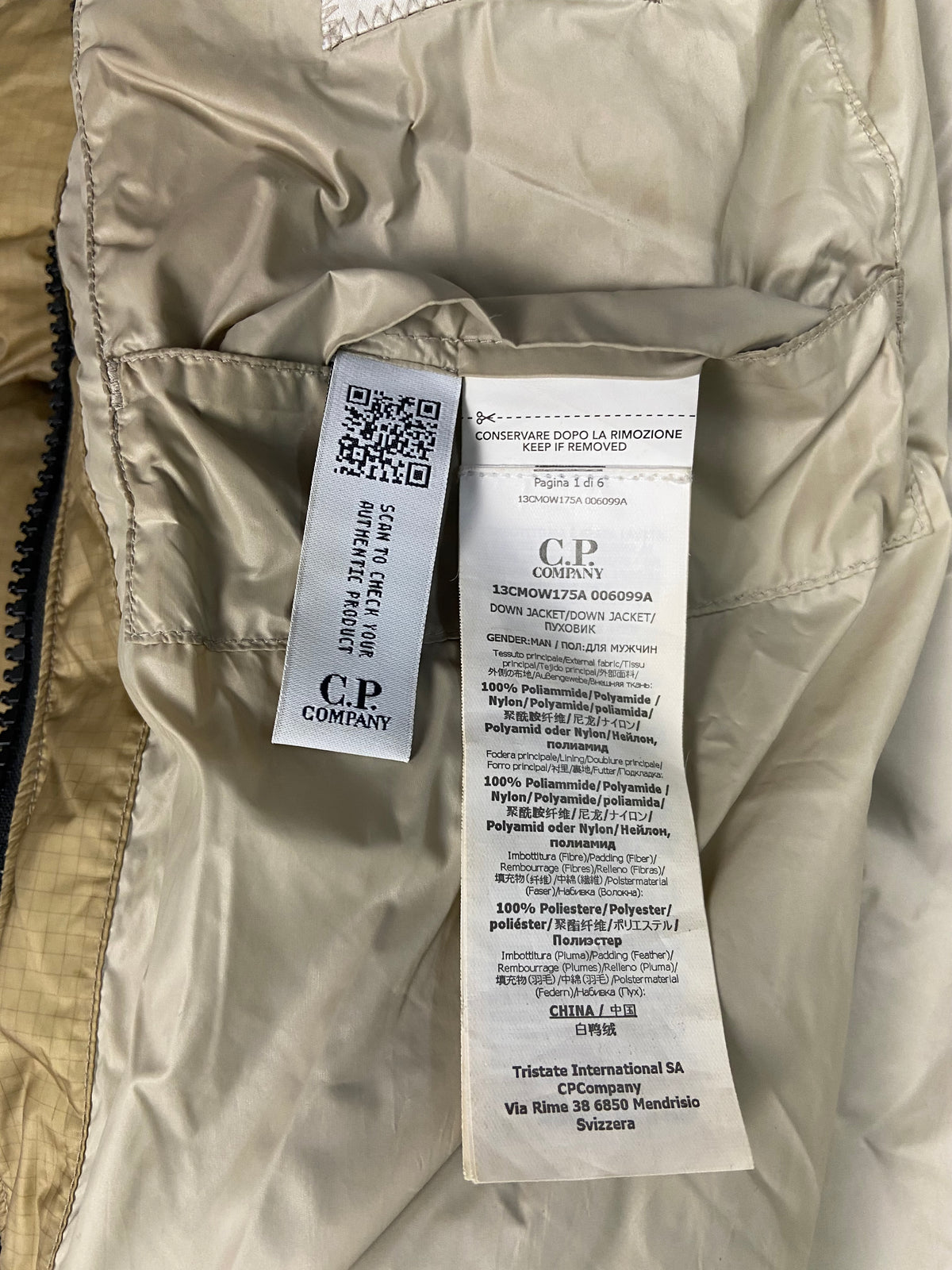 CP Company DD Shell Down Jacket - (L)