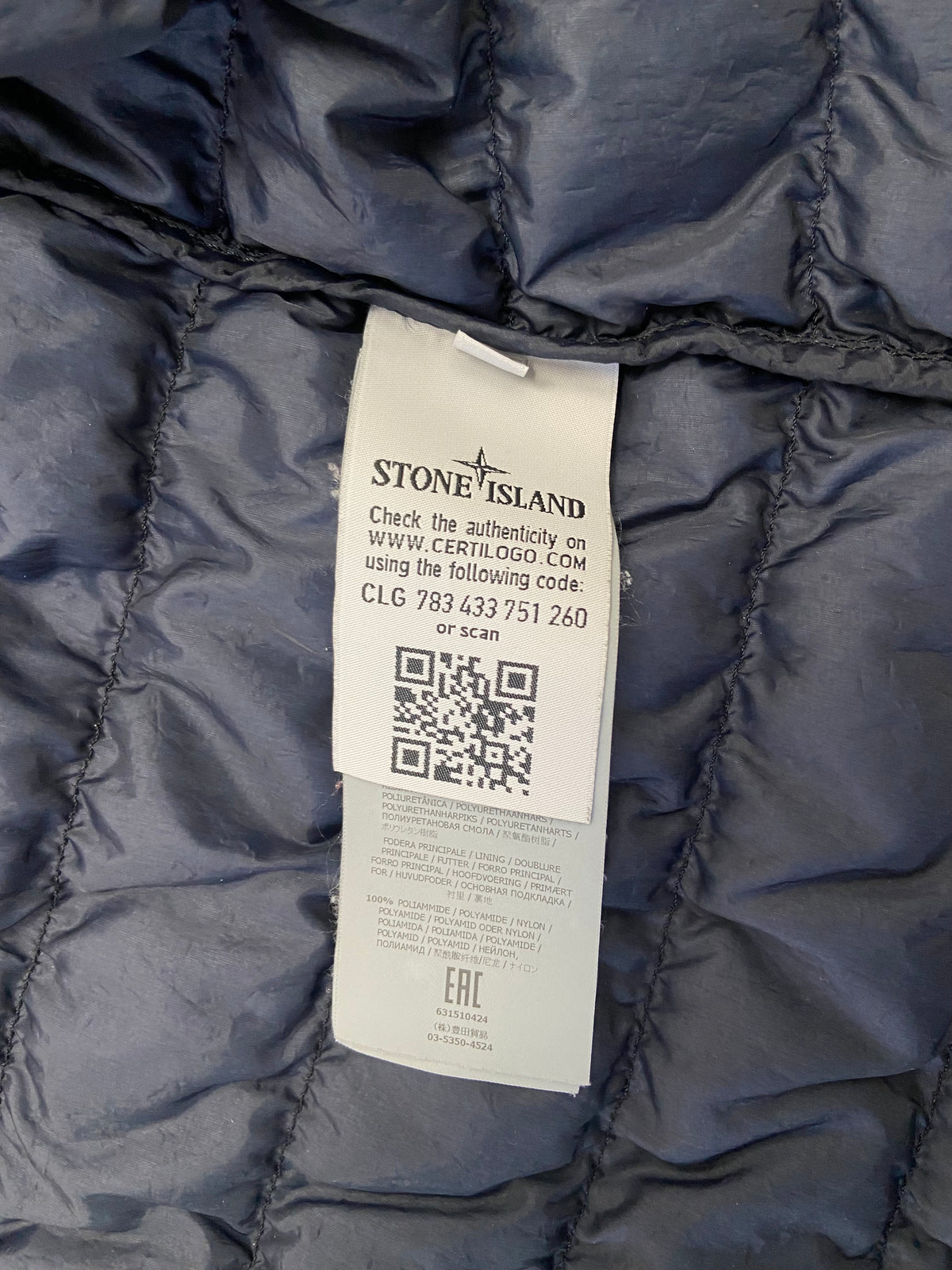 Stone Island Dyed Micro Yarn Down Overshirt - (L)