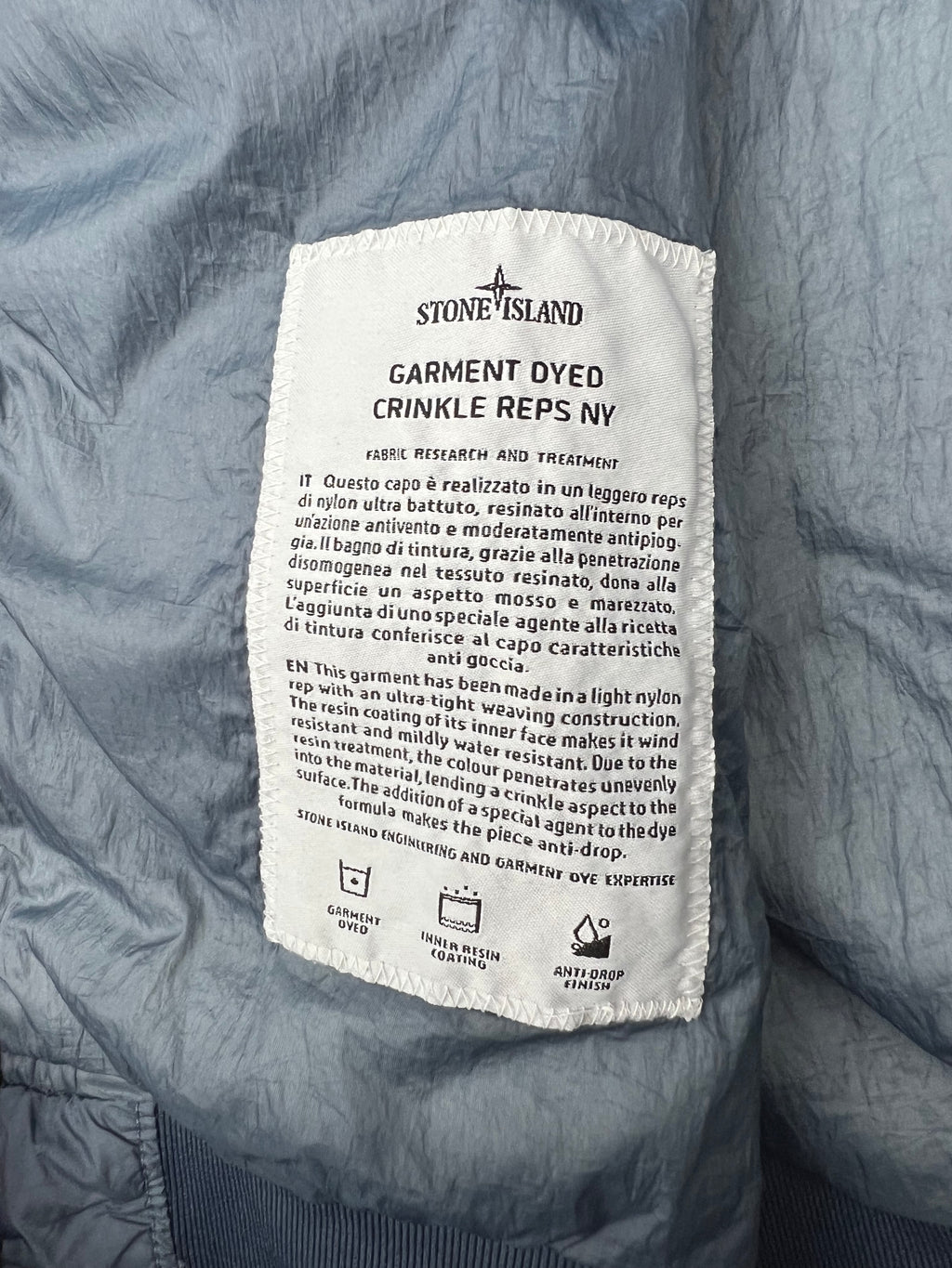 Stone Island Crinkle Reps NY Down Jacket.