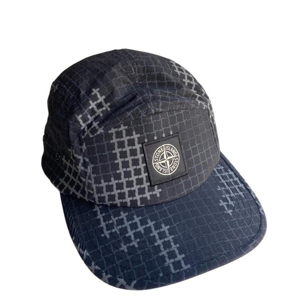 Stone Island Grid Cap Black - (L)