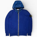 Stone Island 2012 Blue Cotton Mussola Zip Hoodie .