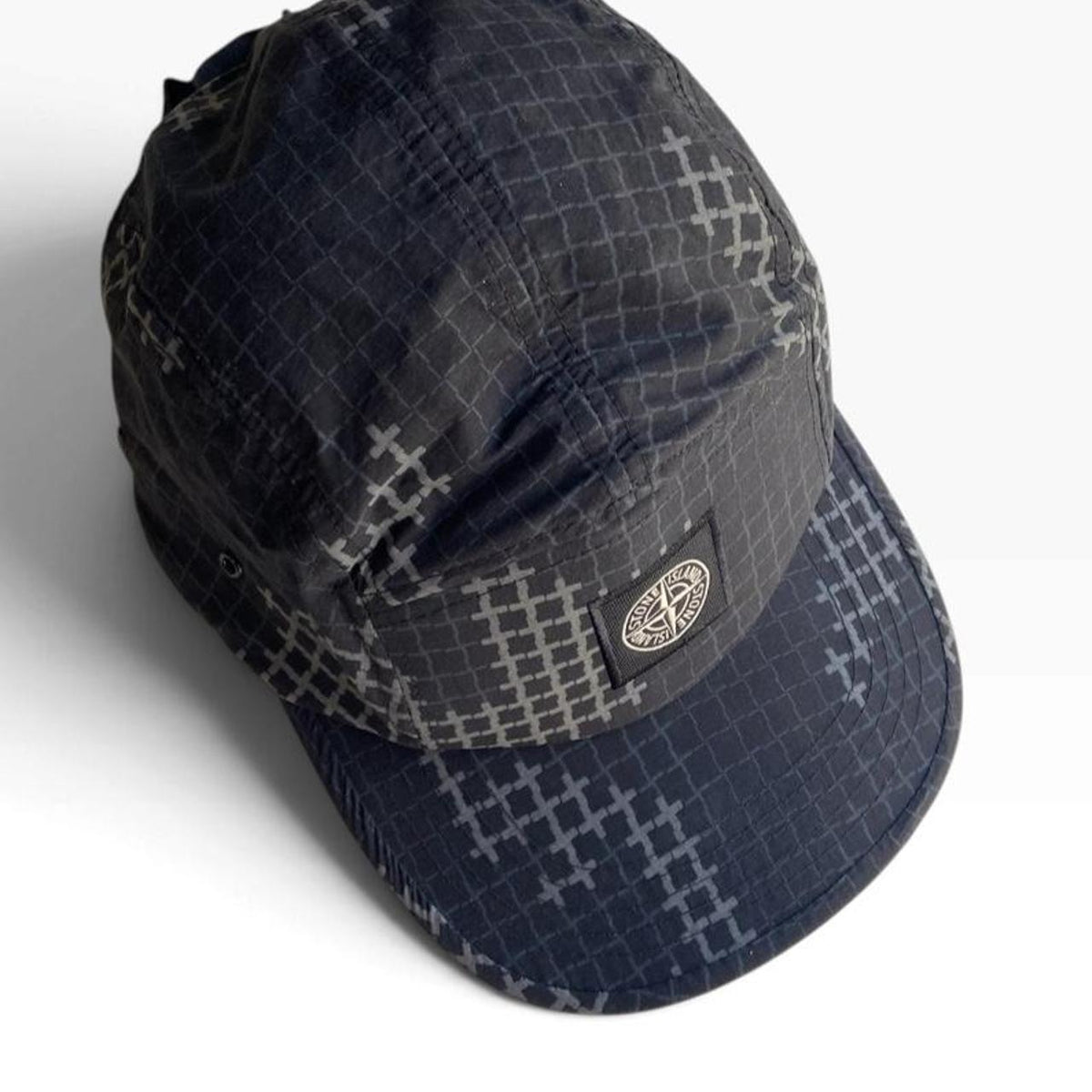 Stone Island Grid Cap Black - (L)