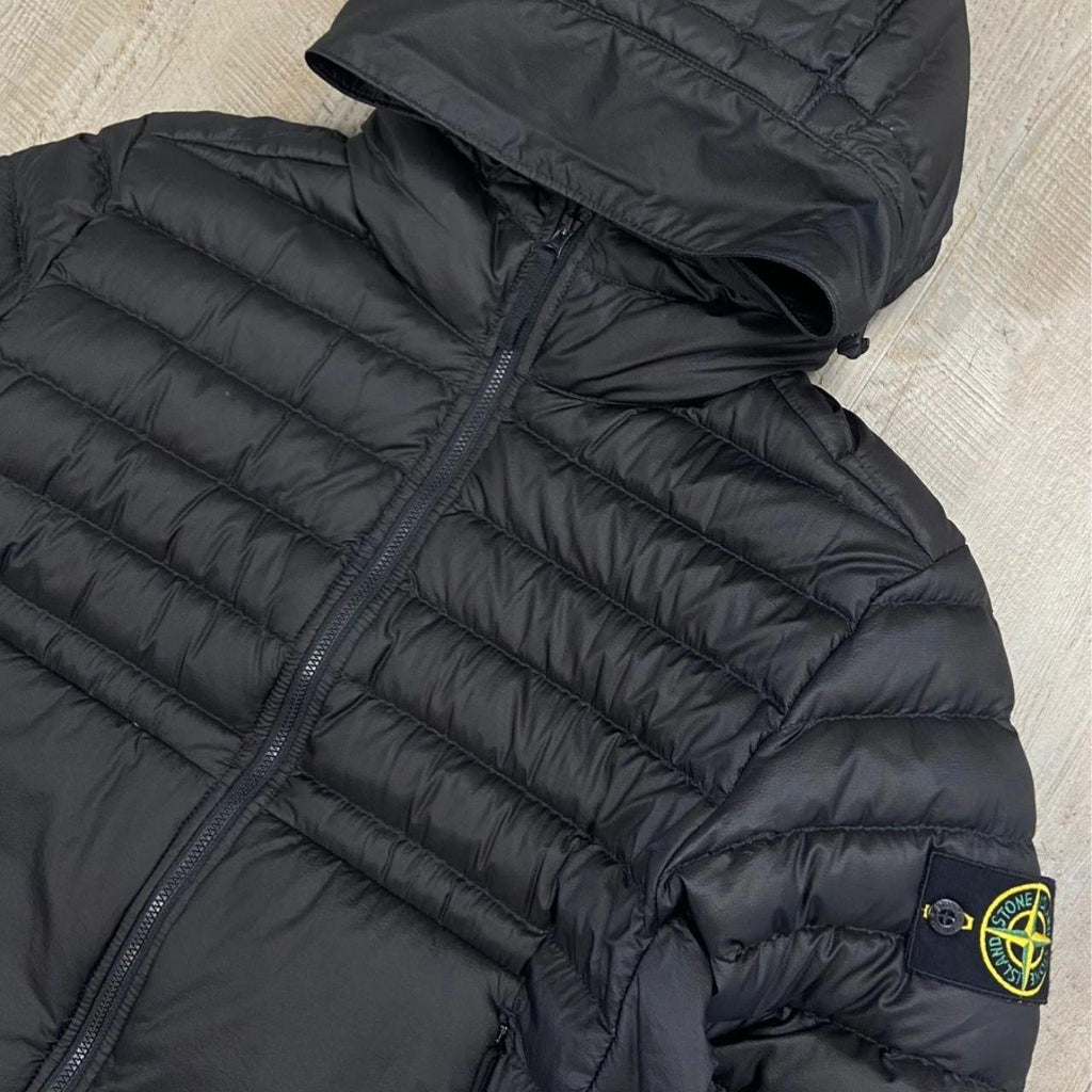 Stone Island Bio-Based Ripstop Nylon Down Puffer Jacket - Black (M)