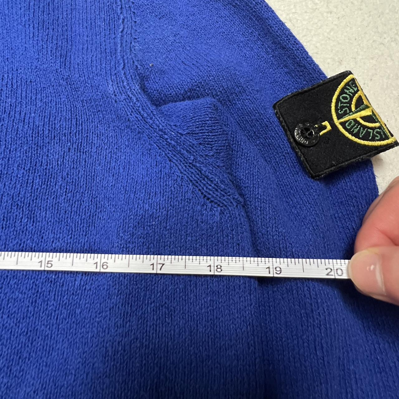 Stone Island 2012 Blue Cotton Mussola Zip Hoodie .