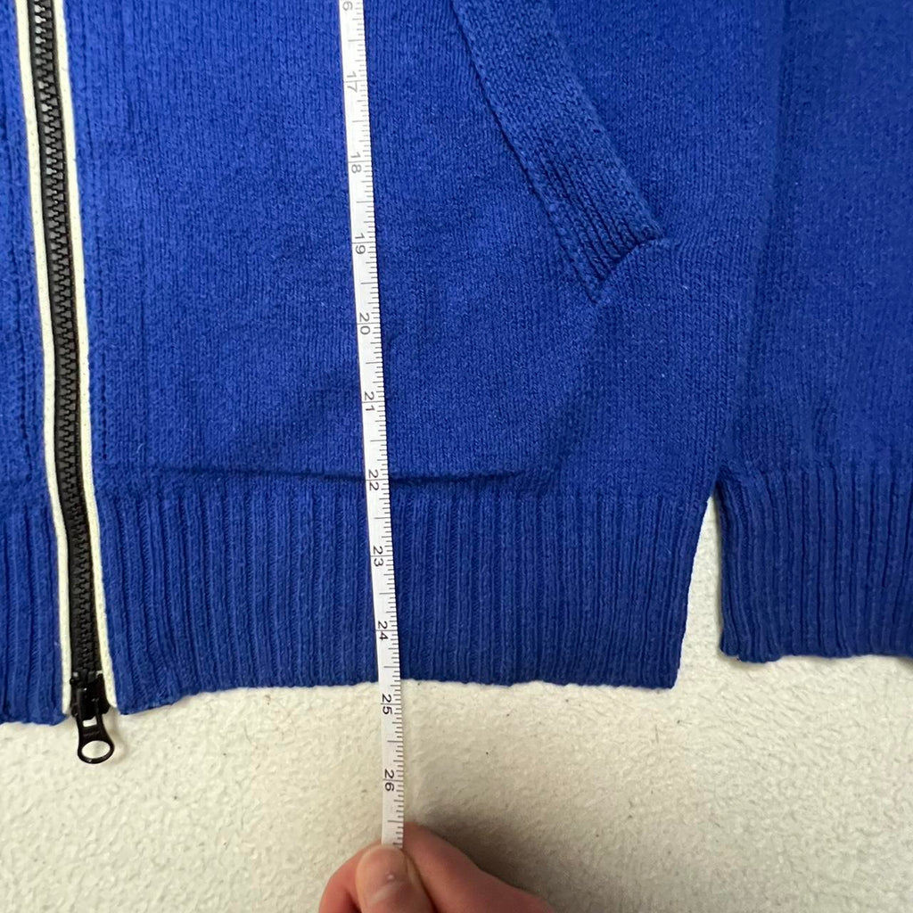 Stone Island 2012 Blue Cotton Mussola Zip Hoodie .