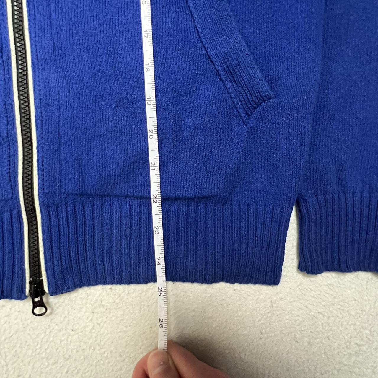 Stone Island 2012 Blue Cotton Mussola Zip Hoodie .
