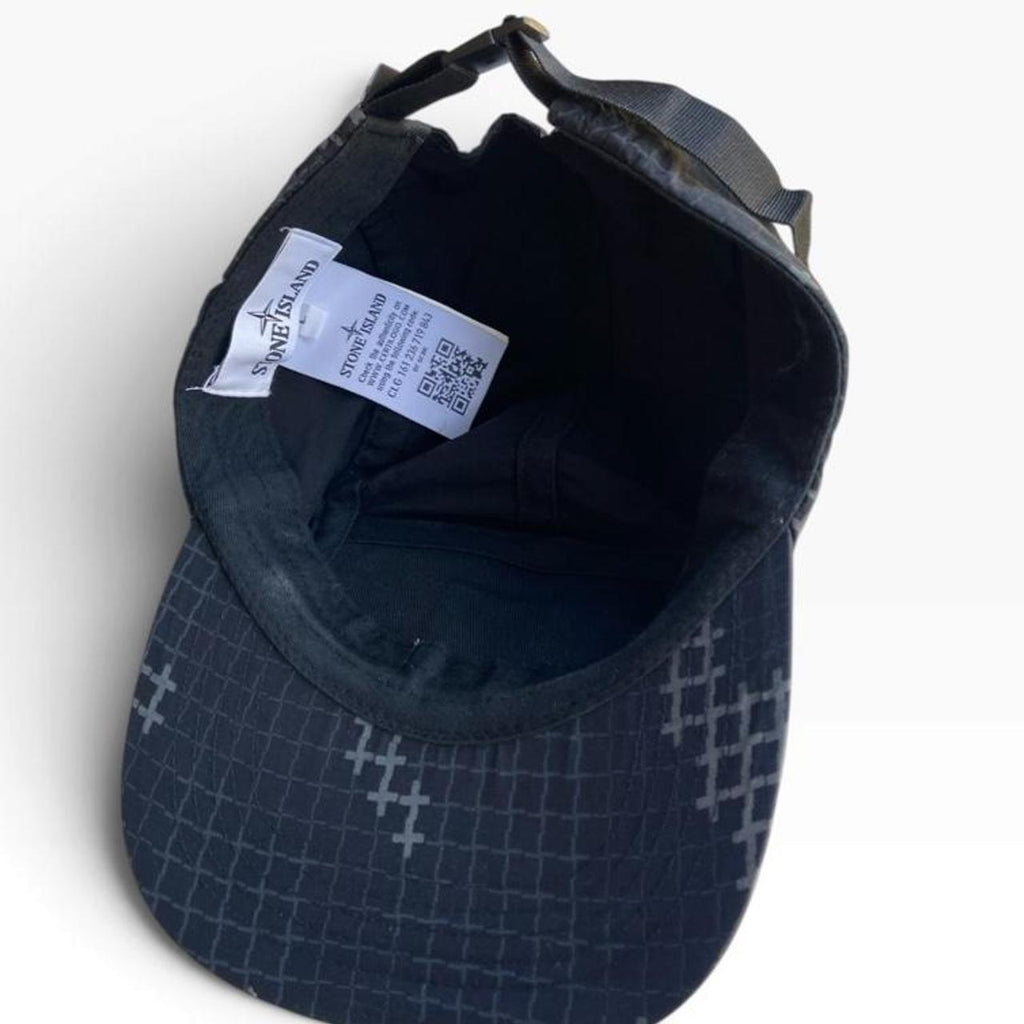 Stone Island Grid Cap Black - (L)