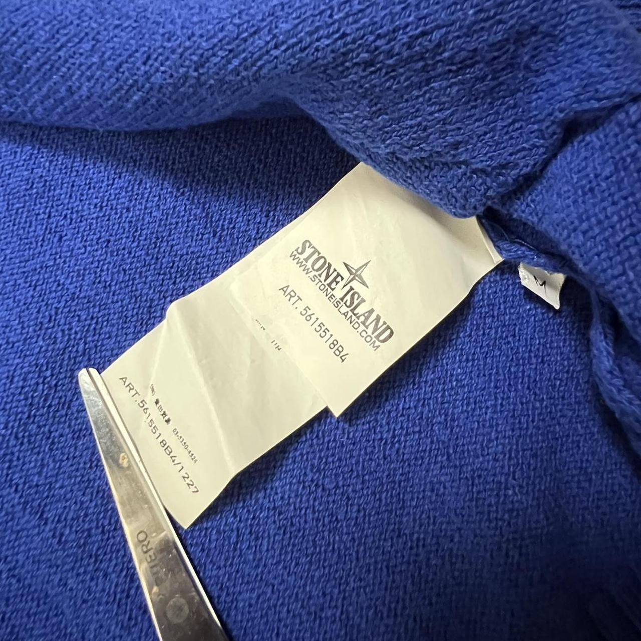 Stone Island 2012 Blue Cotton Mussola Zip Hoodie .