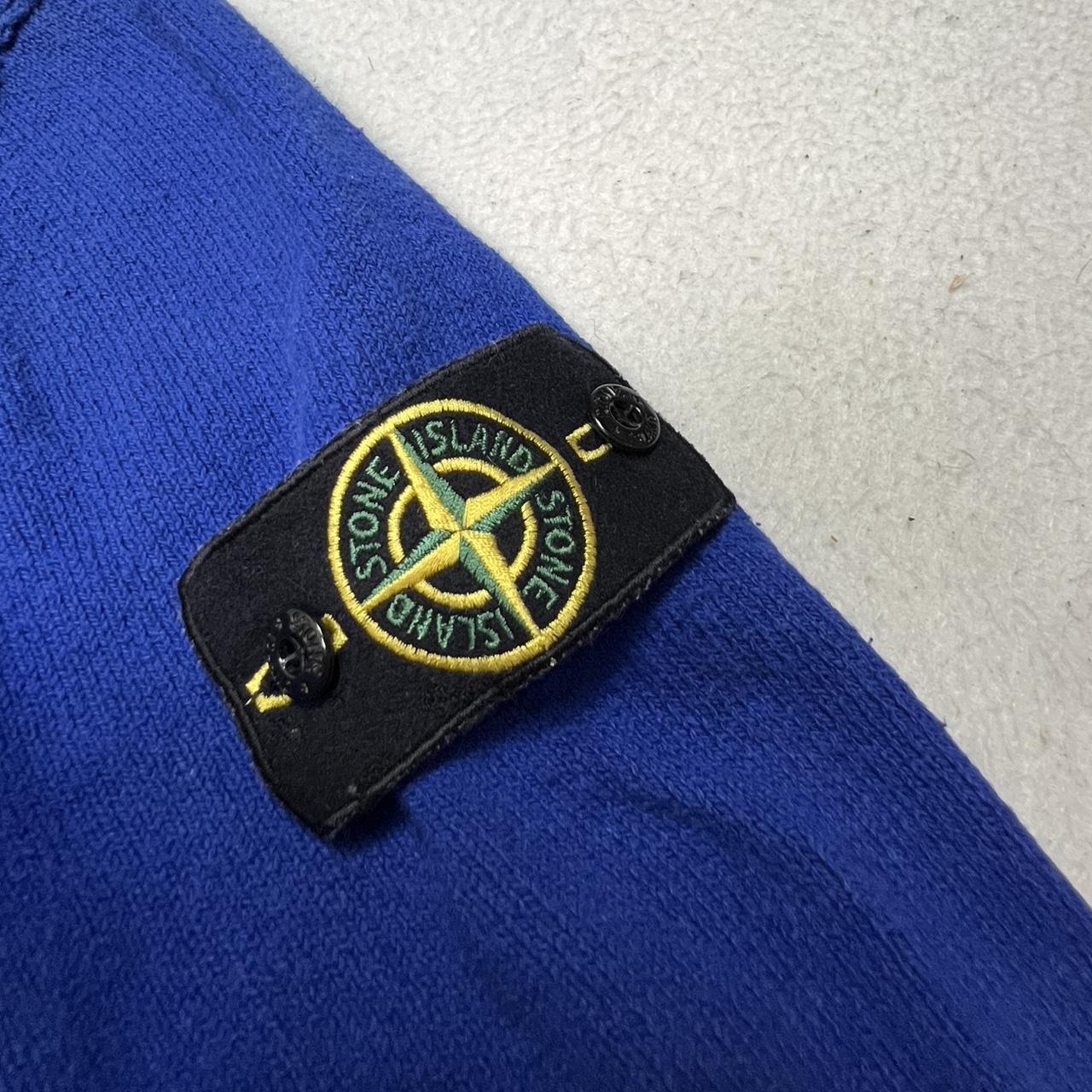 Stone Island 2012 Blue Cotton Mussola Zip Hoodie .