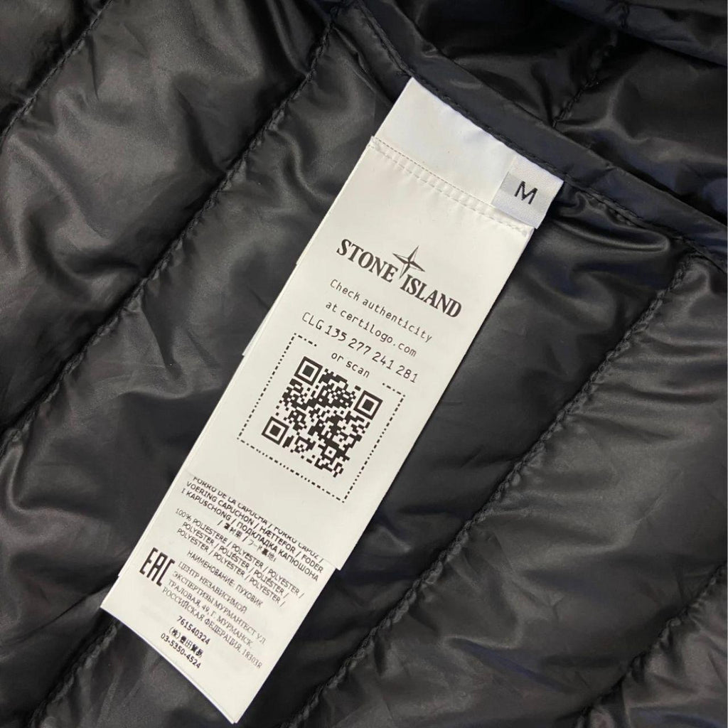 Stone Island Bio-Based Ripstop Nylon Down Puffer Jacket - Black (M)