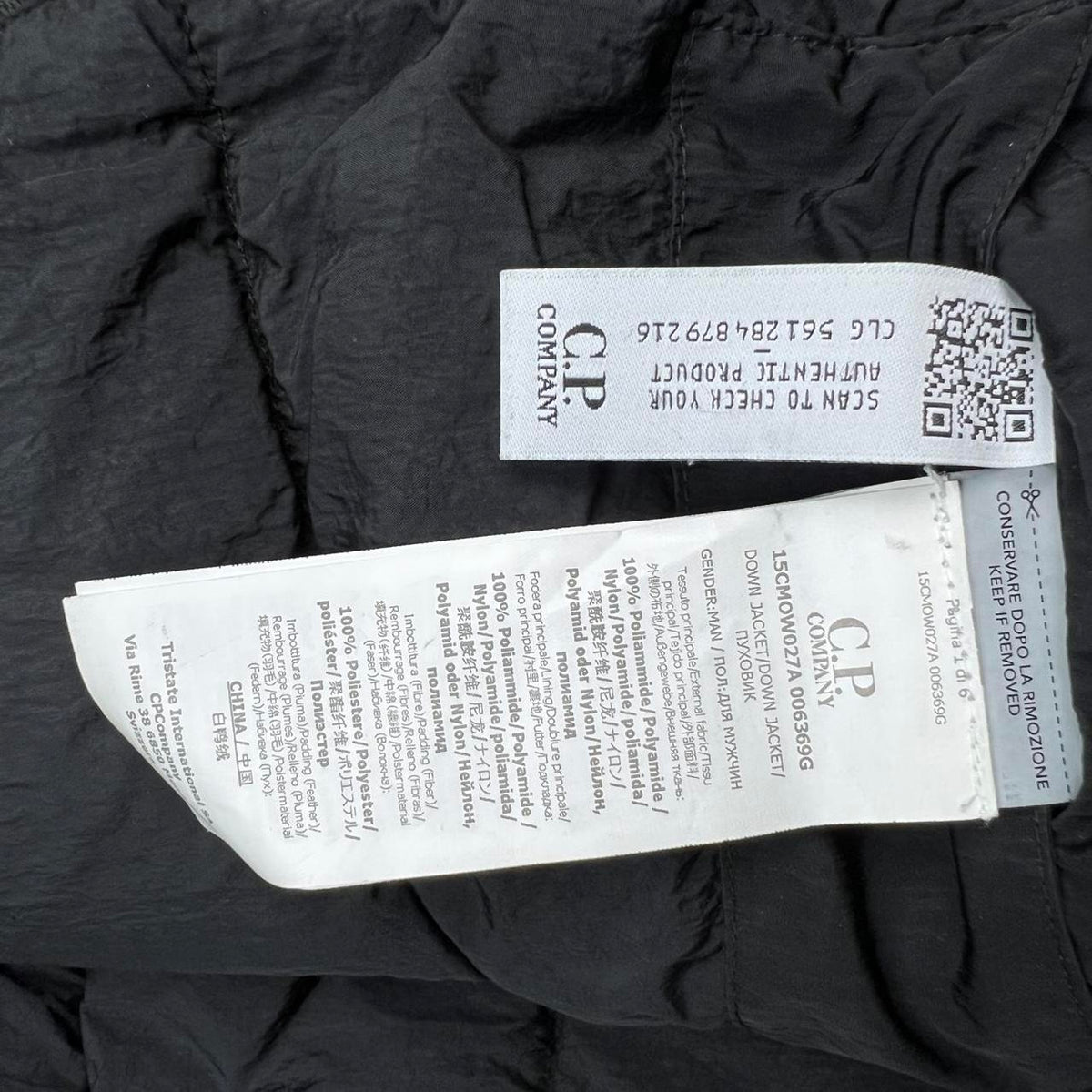 CP Company Eco Chrome Down Jacket - (S)