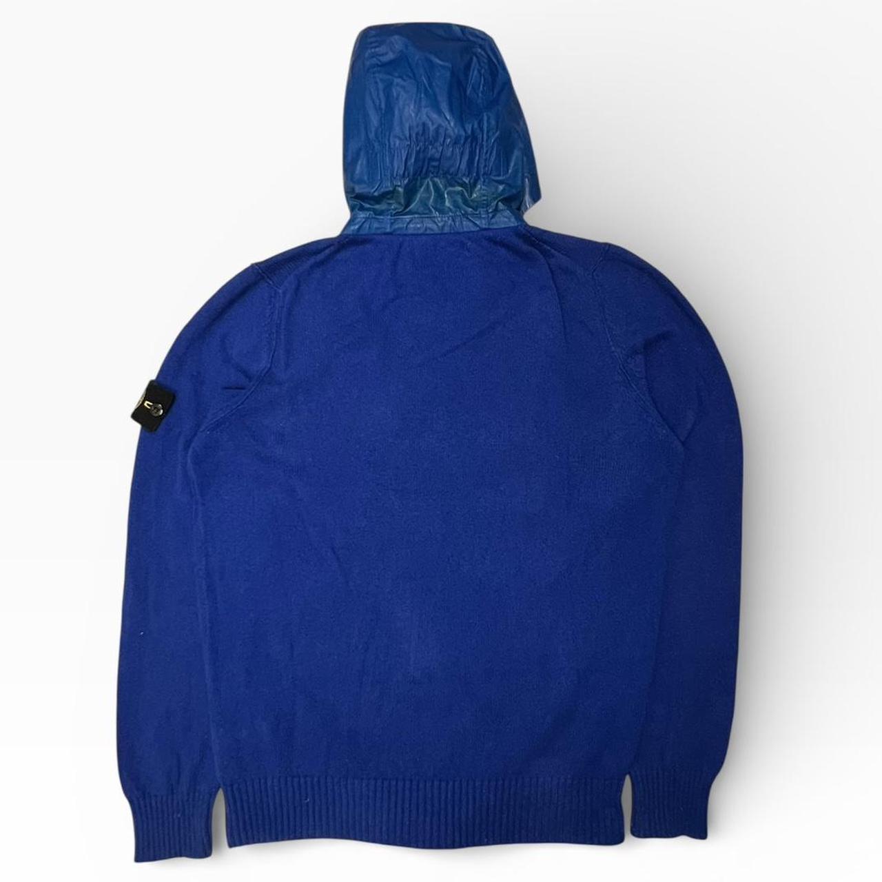 Stone Island 2012 Blue Cotton Mussola Zip Hoodie .